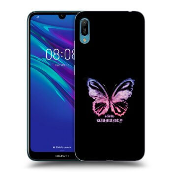 Picasee silikónový čierny obal pre Huawei Y6 2019 - Diamanty Purple