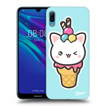 Picasee silikónový prehľadný obal pre Huawei Y6 2019 - Ice Cream Cat