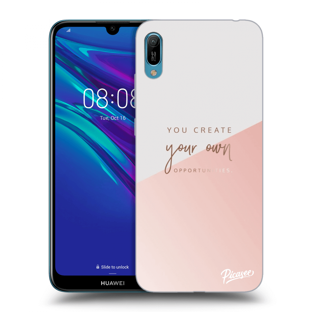 Picasee silikónový čierny obal pre Huawei Y6 2019 - You create your own opportunities