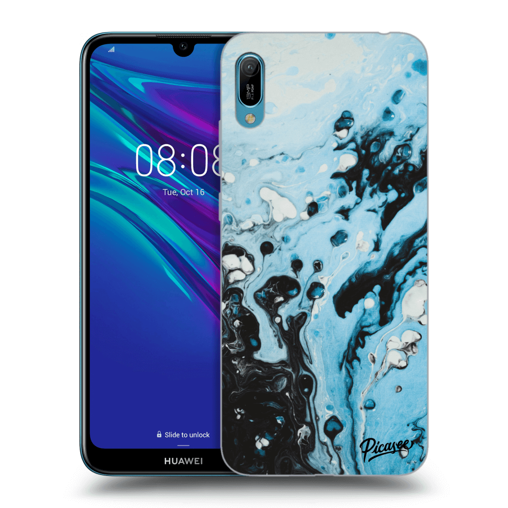 Picasee silikónový čierny obal pre Huawei Y6 2019 - Organic blue
