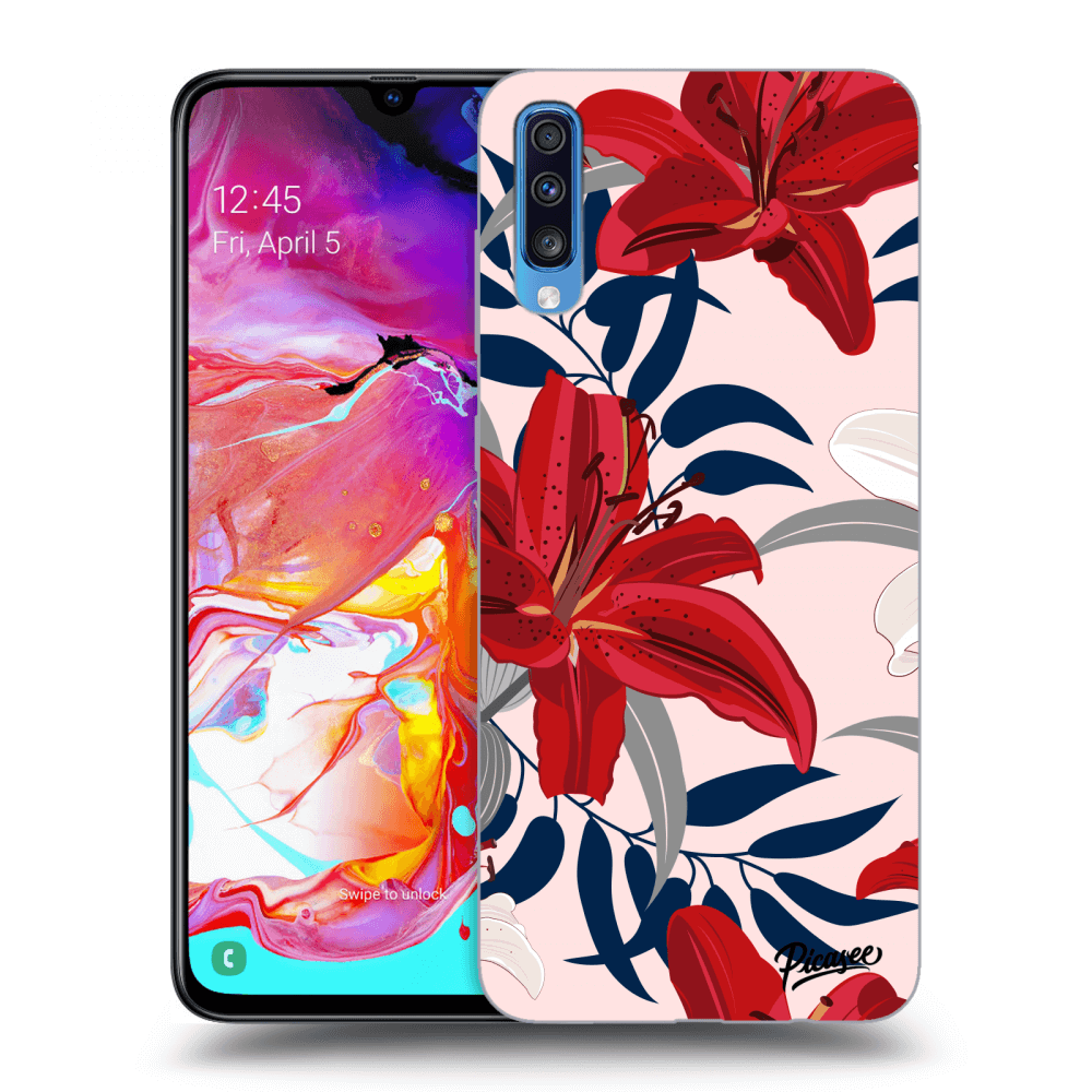 Picasee ULTIMATE CASE pro Samsung Galaxy A70 A705F - Red Lily