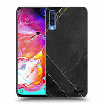 Obal pre Samsung Galaxy A70 A705F - Black tile