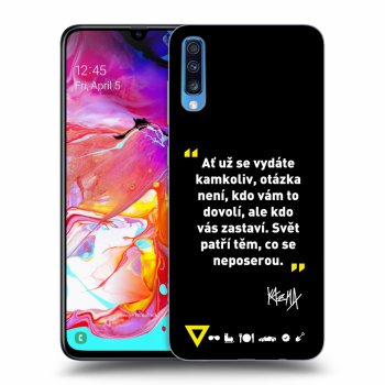 Obal pre Samsung Galaxy A70 A705F - Kazma - SVĚT PATŘÍ TĚM, CO SE NEPOSEROU