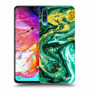 Obal pre Samsung Galaxy A70 A705F - Green Gold