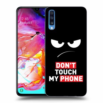 Picasee ULTIMATE CASE pro Samsung Galaxy A70 A705F - Angry Eyes - Transparent
