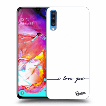 Picasee ULTIMATE CASE pro Samsung Galaxy A70 A705F - I love you