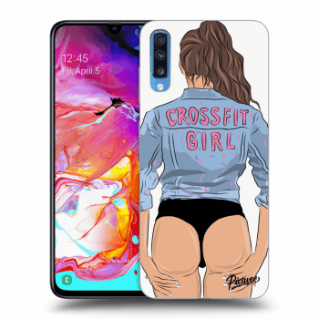 Obal pre Samsung Galaxy A70 A705F - Crossfit girl - nickynellow