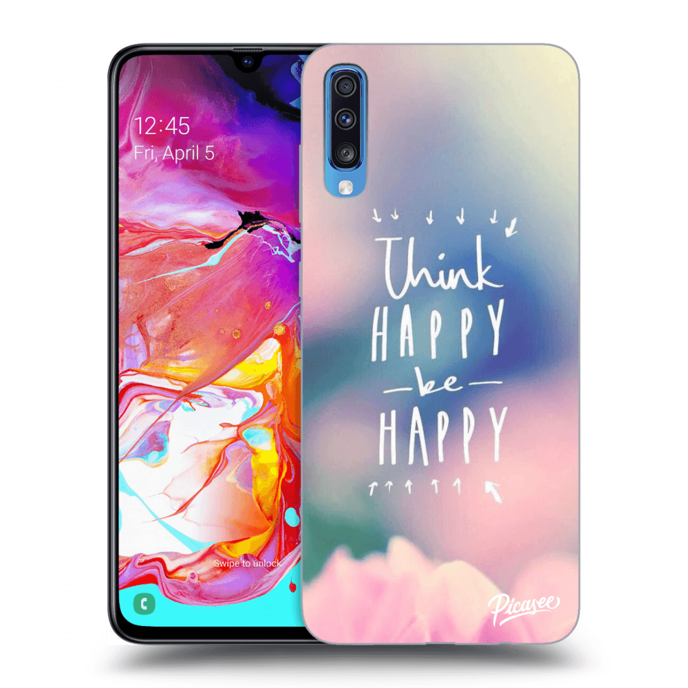 Picasee ULTIMATE CASE pro Samsung Galaxy A70 A705F - Think happy be happy