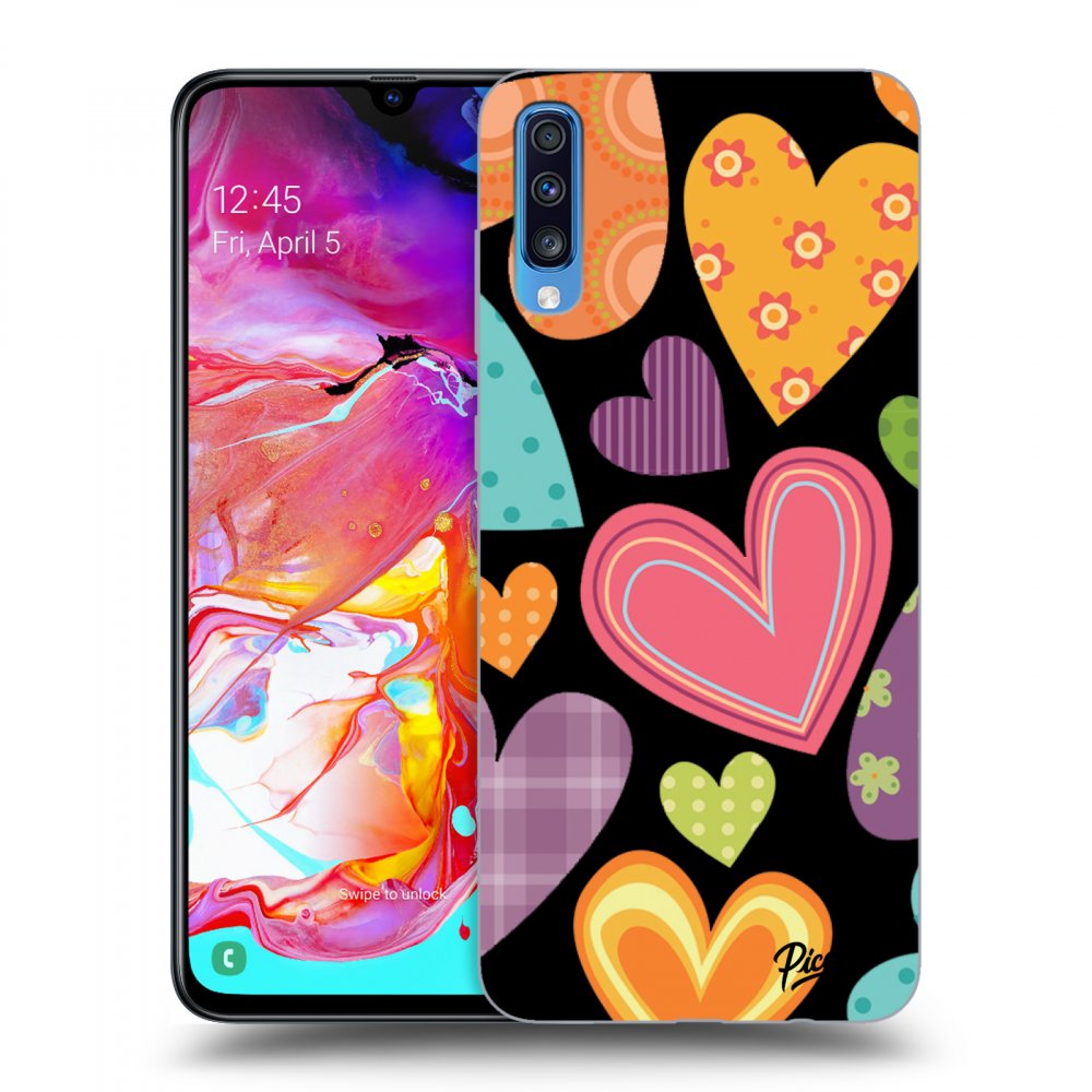 Picasee ULTIMATE CASE pro Samsung Galaxy A70 A705F - Colored heart