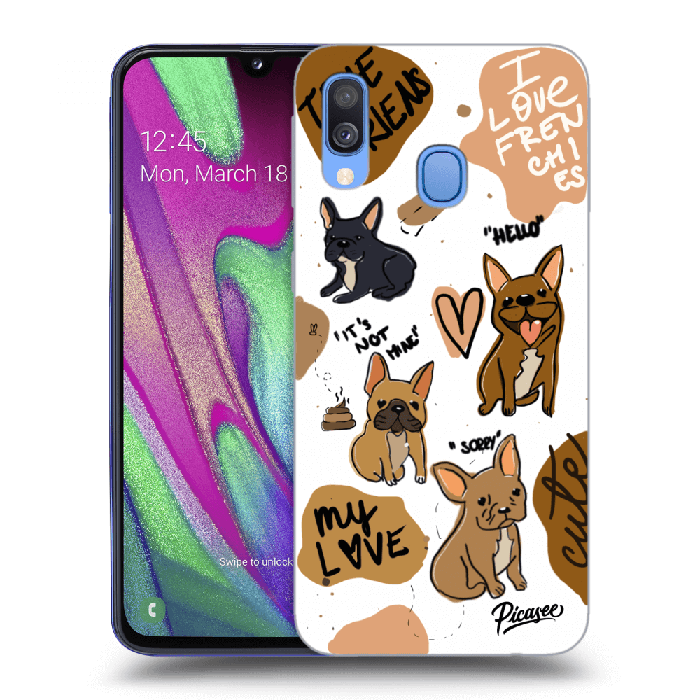 Picasee ULTIMATE CASE pro Samsung Galaxy A40 A405F - Frenchies