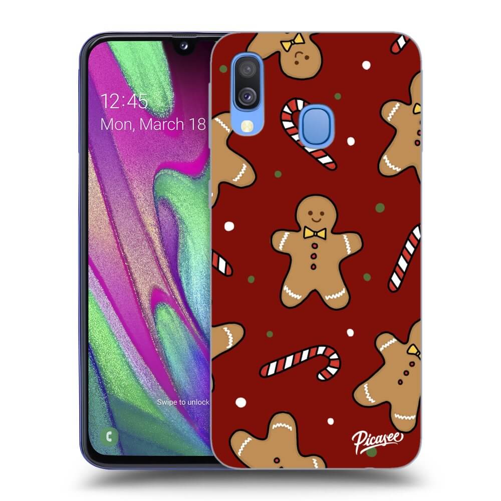 Picasee silikónový prehľadný obal pre Samsung Galaxy A40 A405F - Gingerbread 2
