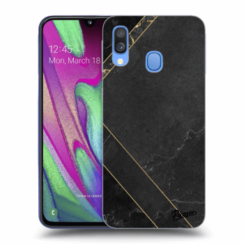 Picasee ULTIMATE CASE pro Samsung Galaxy A40 A405F - Black tile