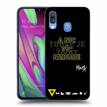 Obal pre Samsung Galaxy A40 A405F - Kazma - TOHLE JE ŽIVOT A NIC VÍC NEBUDE