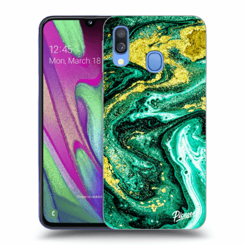 Obal pre Samsung Galaxy A40 A405F - Green Gold