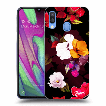 Obal pre Samsung Galaxy A40 A405F - Flowers and Berries