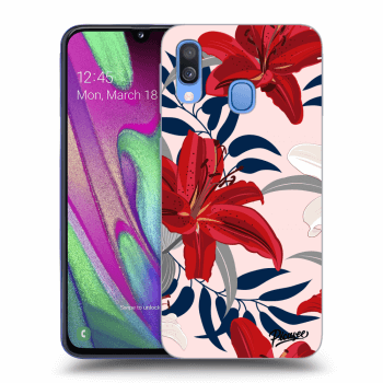 Obal pre Samsung Galaxy A40 A405F - Red Lily