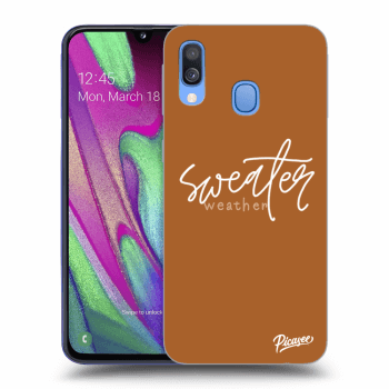 Picasee ULTIMATE CASE pro Samsung Galaxy A40 A405F - Sweater weather