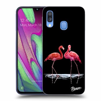 Picasee ULTIMATE CASE pro Samsung Galaxy A40 A405F - Flamingos couple