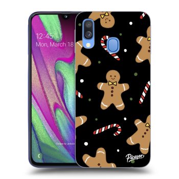 Picasee silikónový čierny obal pre Samsung Galaxy A40 A405F - Gingerbread