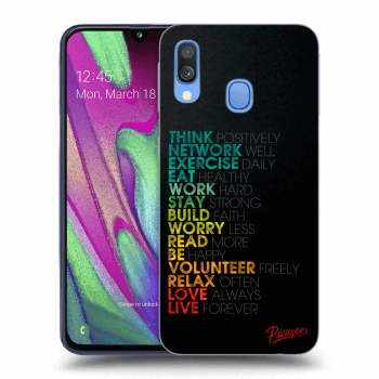 Obal pre Samsung Galaxy A40 A405F - Motto life