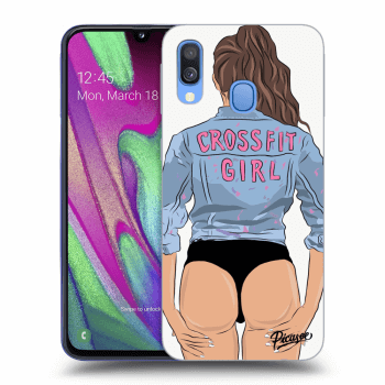 Obal pre Samsung Galaxy A40 A405F - Crossfit girl - nickynellow