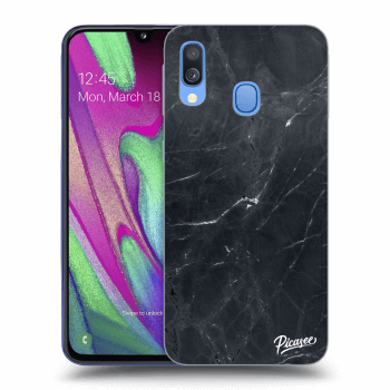 Obal pre Samsung Galaxy A40 A405F - Black marble