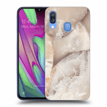 Obal pre Samsung Galaxy A40 A405F - Cream marble