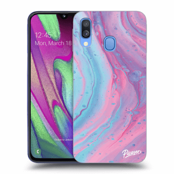Picasee ULTIMATE CASE pro Samsung Galaxy A40 A405F - Pink liquid
