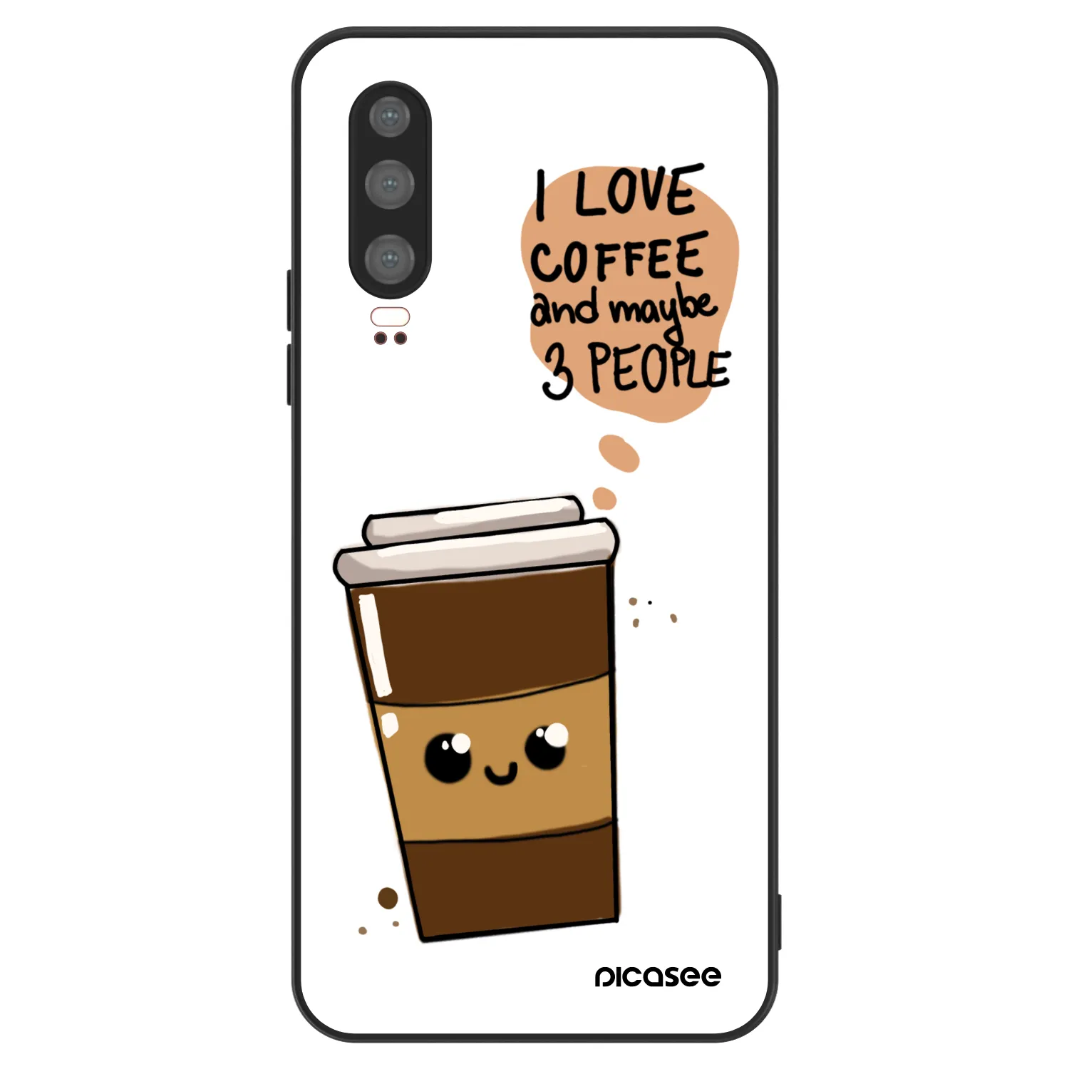Picasee ULTIMATE CASE pro Huawei P30 - Cute coffee