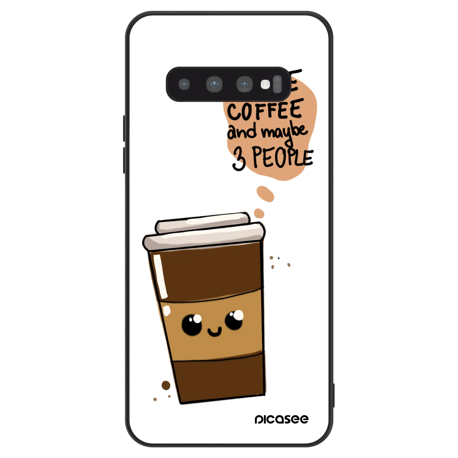 Picasee ULTIMATE CASE pro Samsung Galaxy S10 G973 - Cute coffee