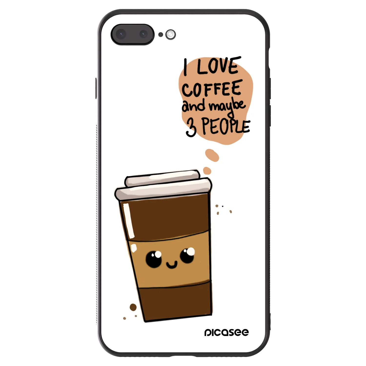 Picasee ULTIMATE CASE pro Apple iPhone 8 Plus - Cute coffee