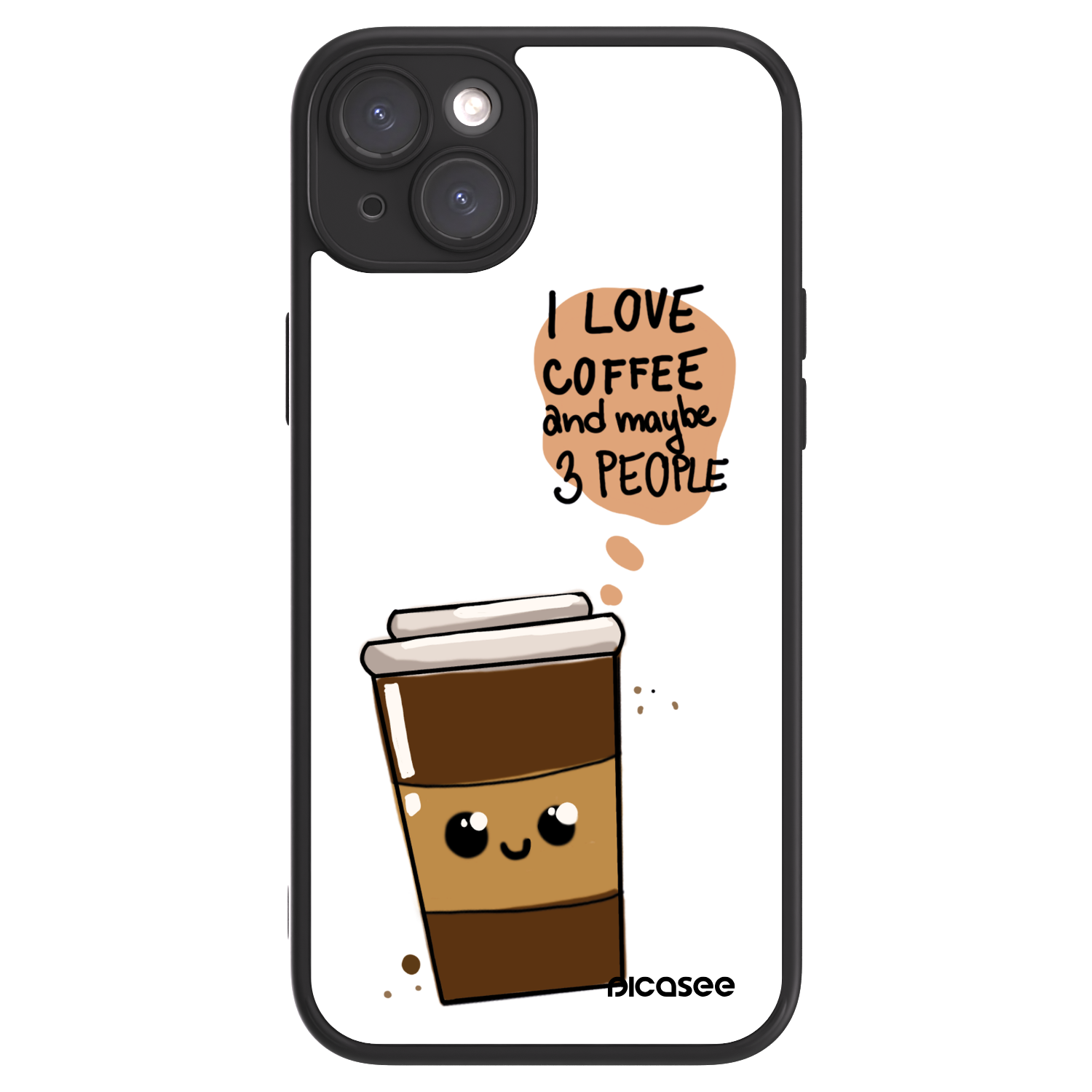 Picasee ULTIMATE CASE MagSafe pro Apple iPhone 15 Plus - Cute coffee