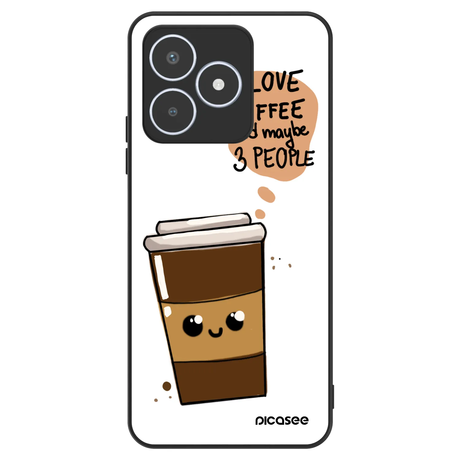 Picasee ULTIMATE CASE pro Realme C53 - Cute coffee