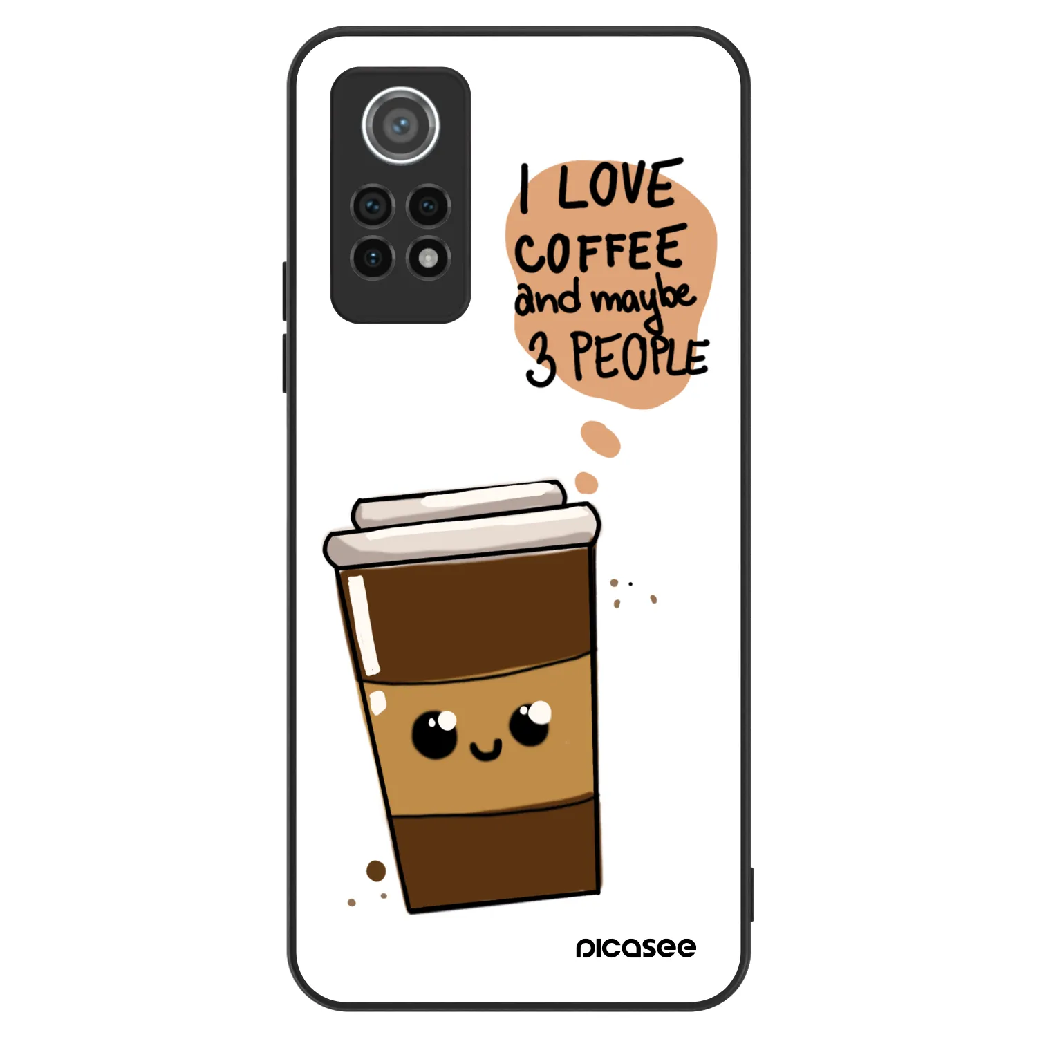 Picasee ULTIMATE CASE pro Xiaomi Redmi Note 12 Pro 4G - Cute coffee