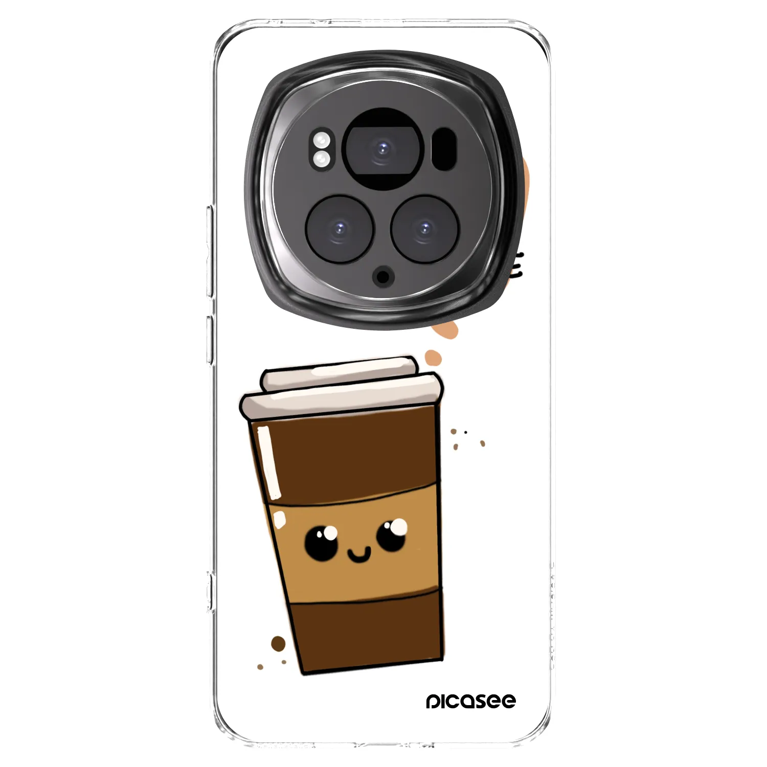 Picasee silikónový prehľadný obal pre Honor Magic6 Pro - Cute coffee