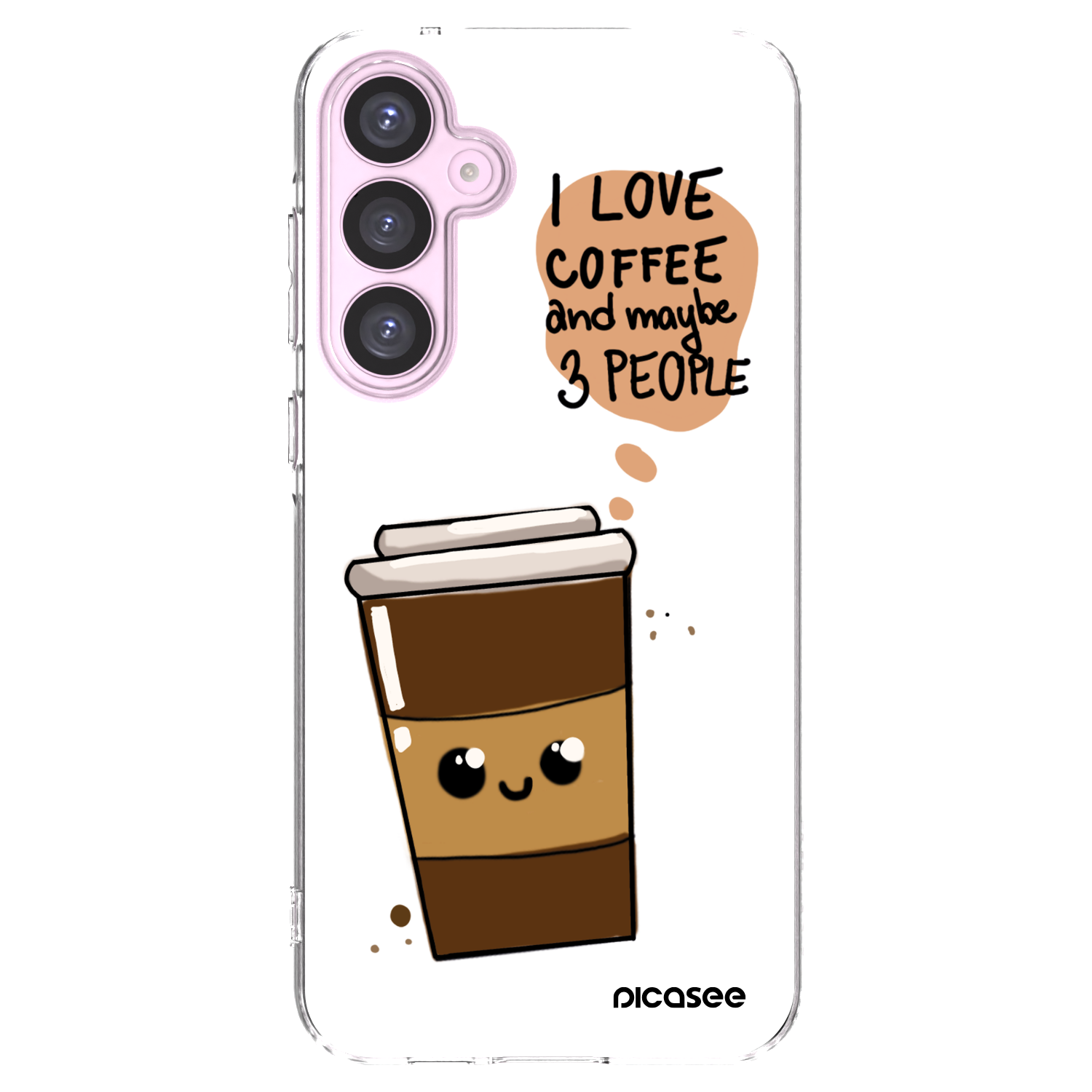Picasee silikónový prehľadný obal pre Samsung Galaxy A55 5G A556B - Cute coffee