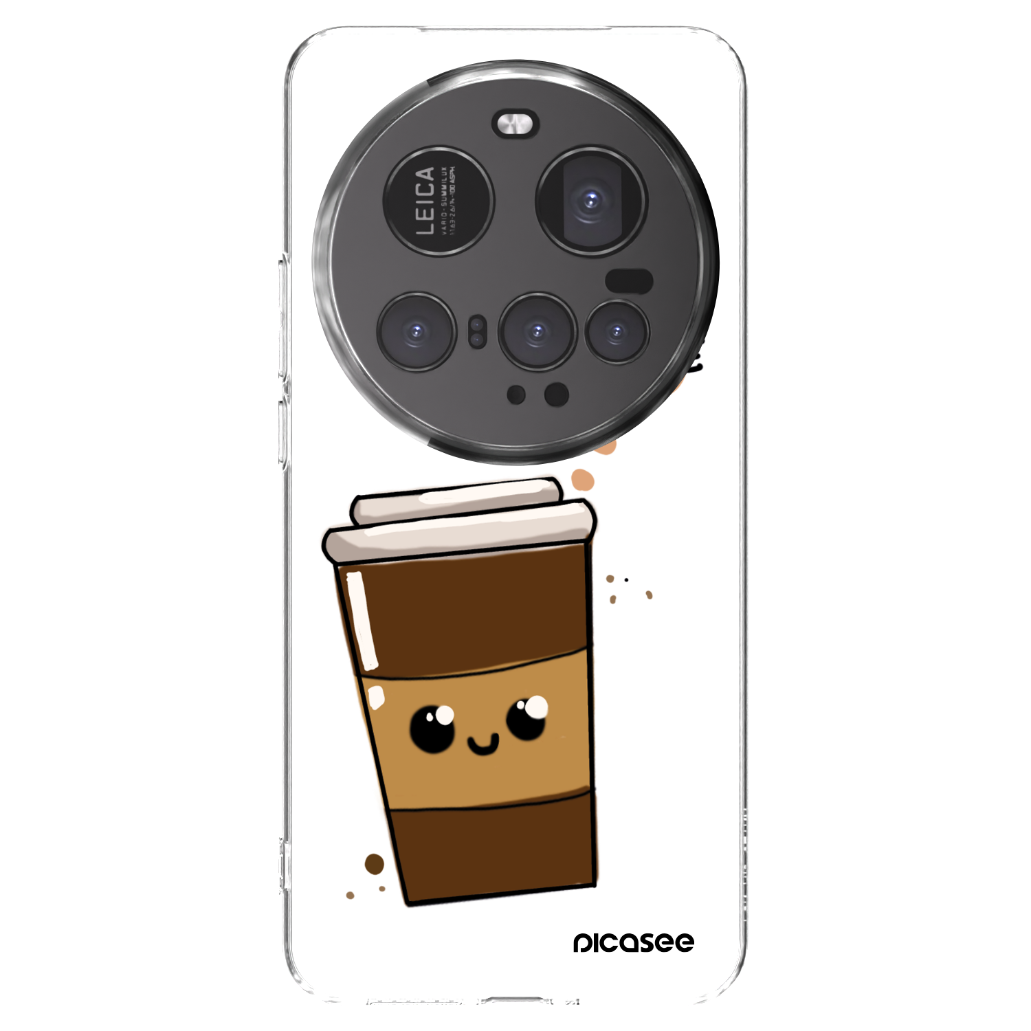 Picasee silikónový prehľadný obal pre Xiaomi 15 Ultra - Cute coffee