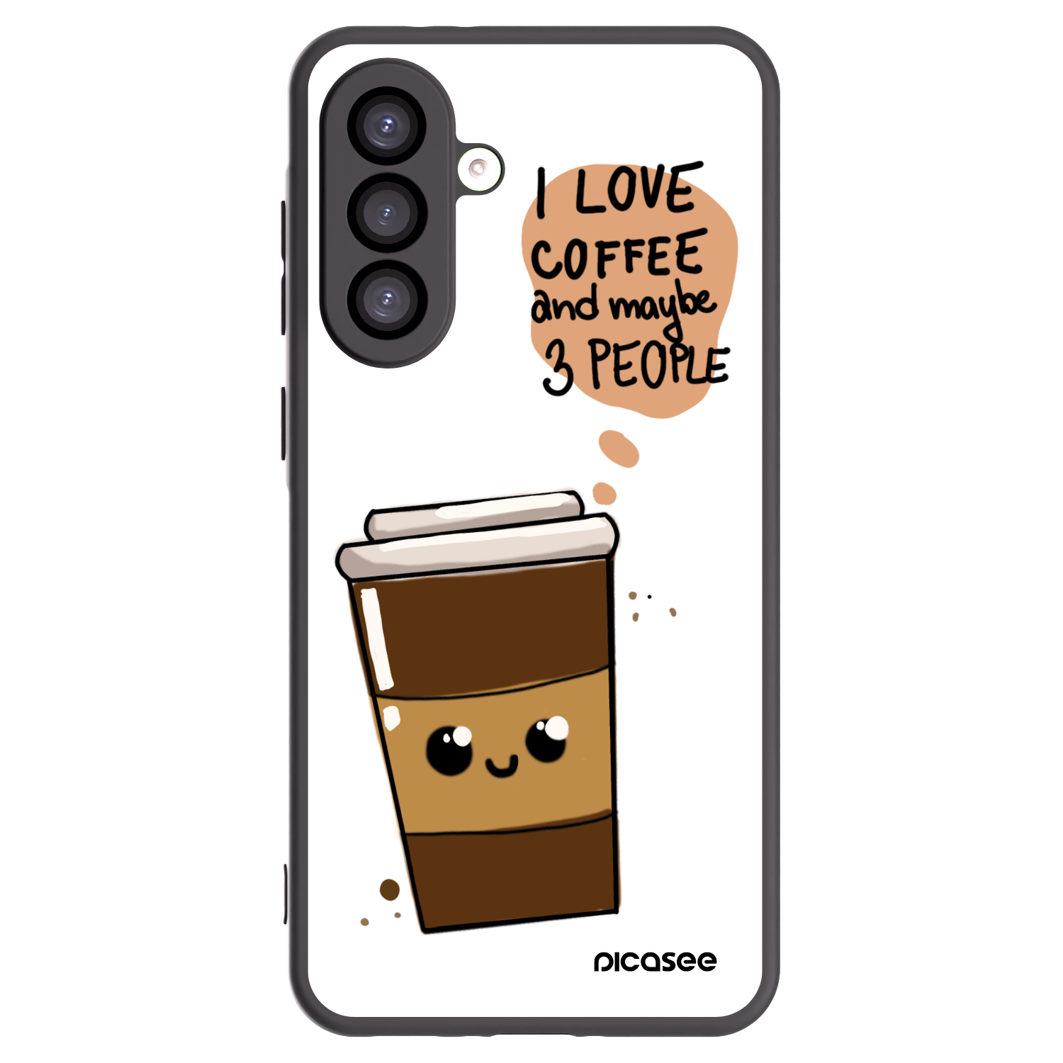 Picasee silikónový čierny obal pre Samsung Galaxy A26 5G A266B - Cute coffee