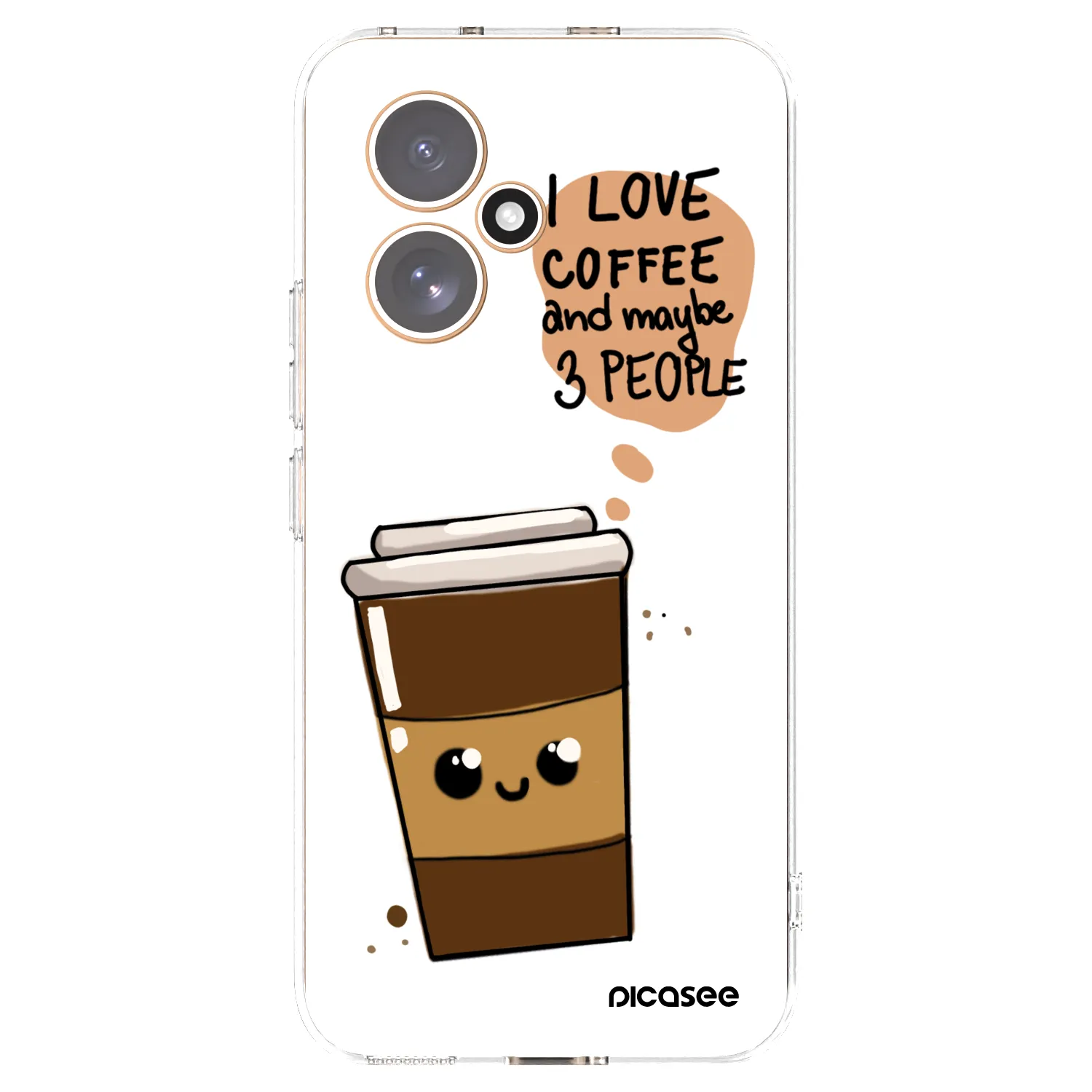 Picasee silikónový prehľadný obal pre Honor 400 5G - Cute coffee