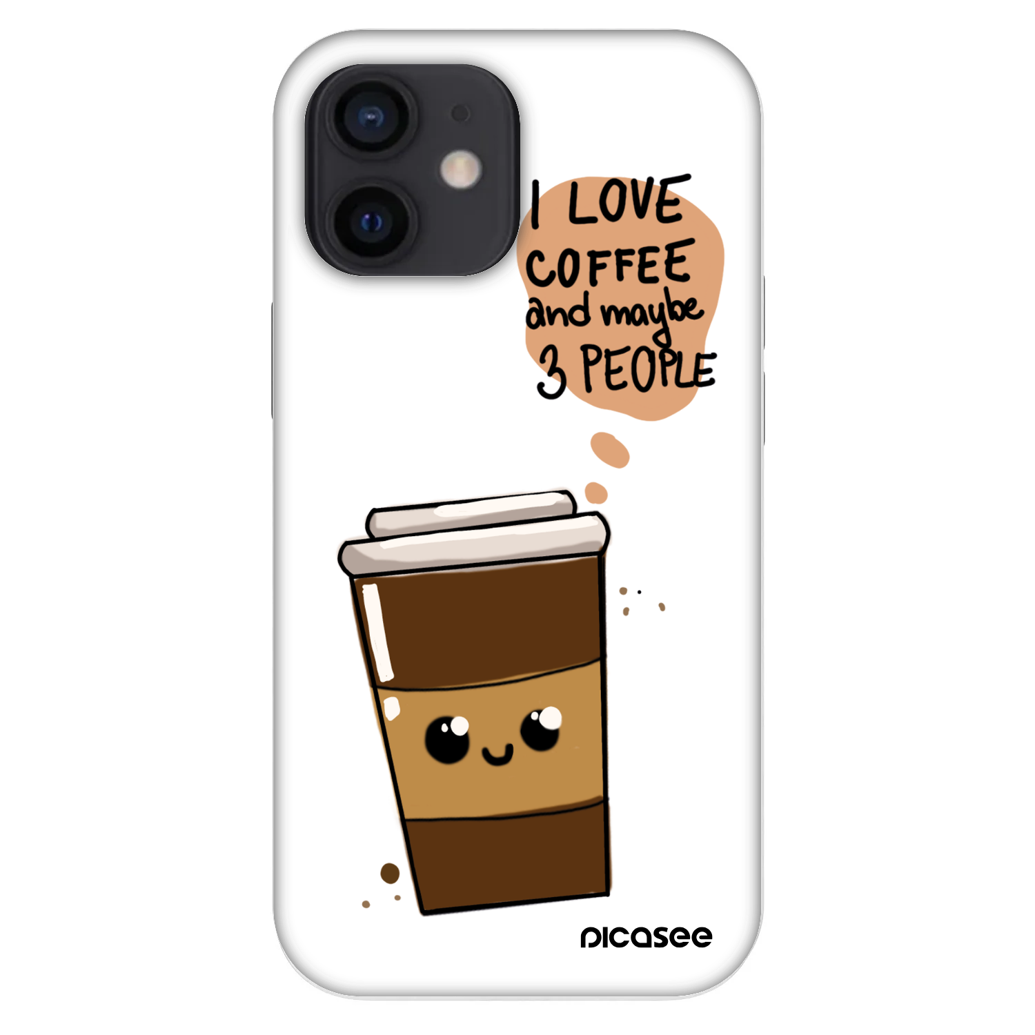 Picasee Fashion Case pre Apple iPhone 12 mini - Cute coffee