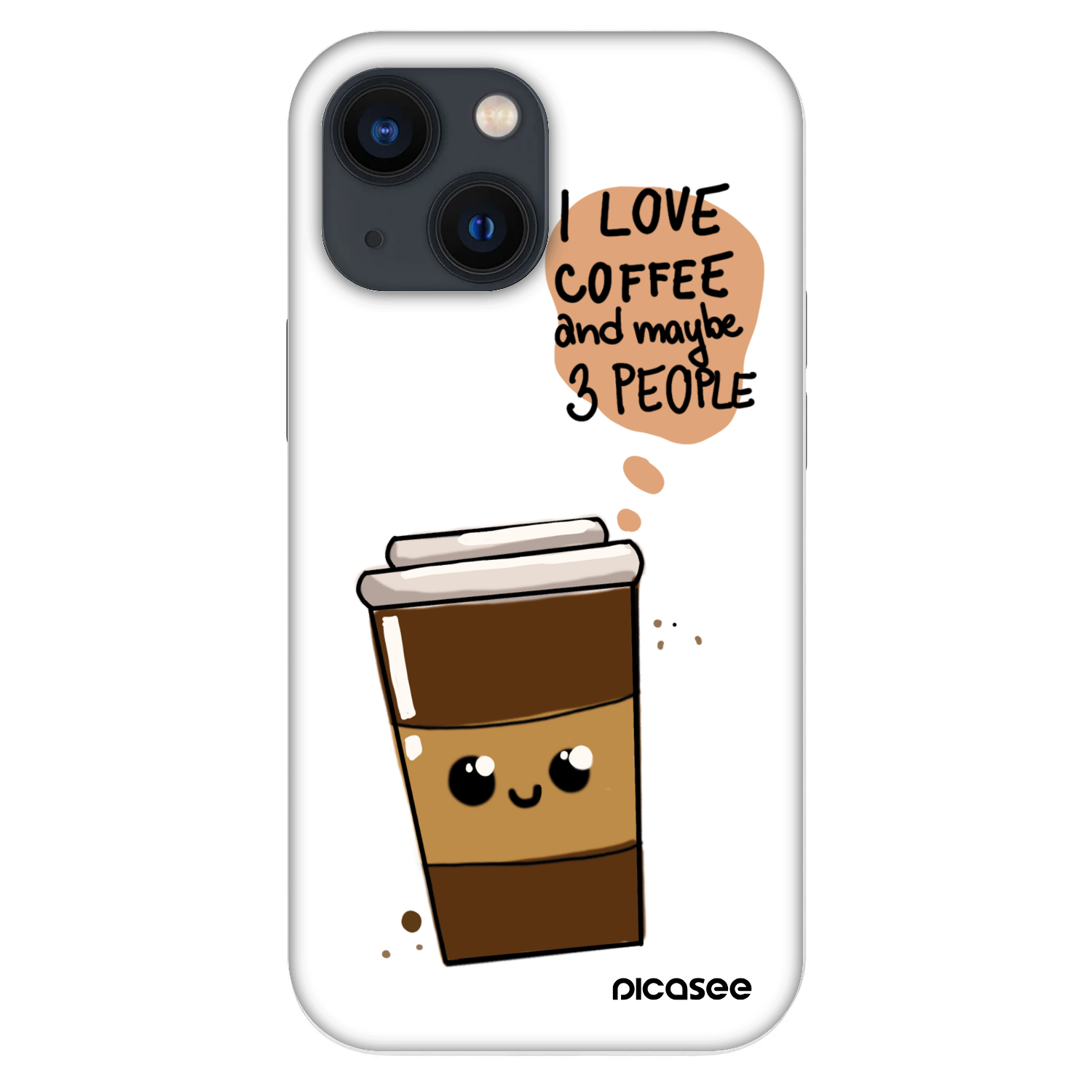 Picasee Fashion Case pre Apple iPhone 13 mini - Cute coffee