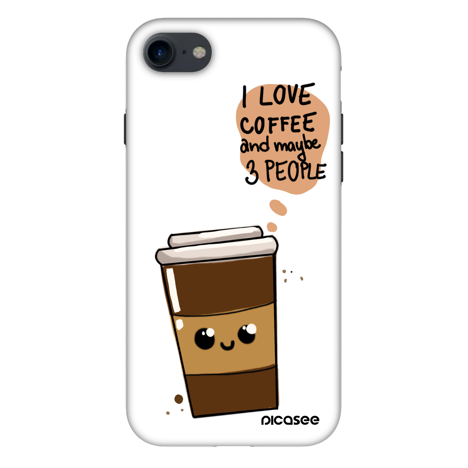 Picasee Fashion Case pre Apple iPhone SE 2020 - Cute coffee