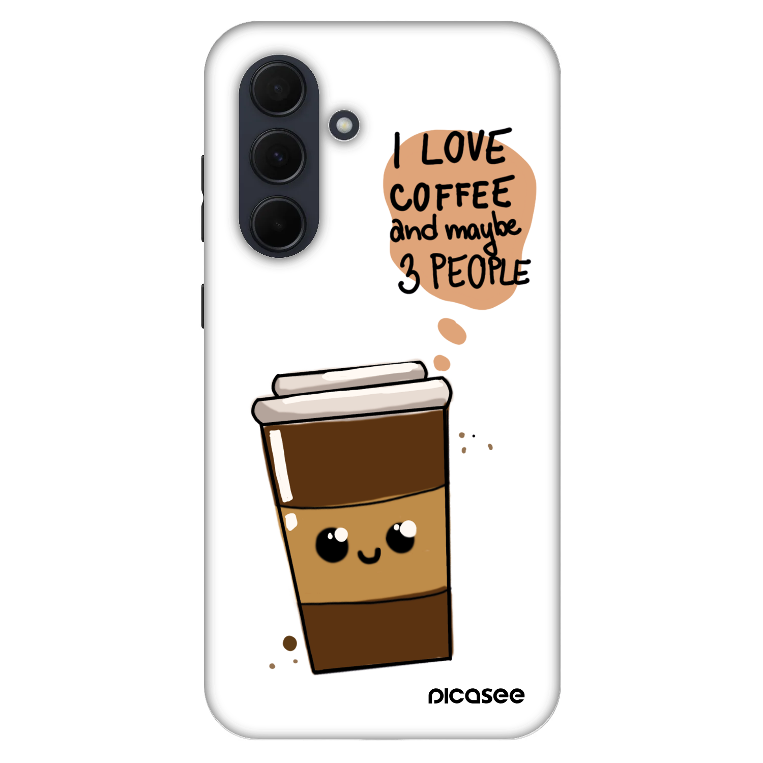 Picasee Fashion Case pre Samsung Galaxy A35 5G A356B - Cute coffee