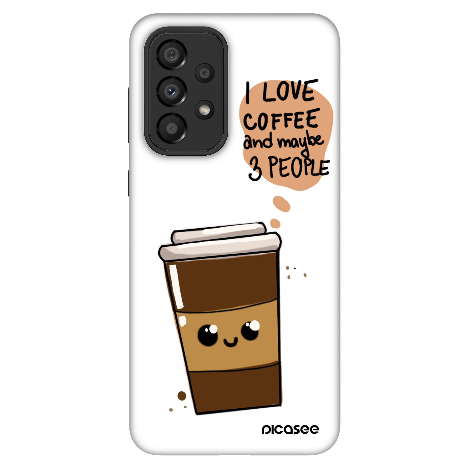 Picasee Fashion Case pre Samsung Galaxy A33 5G A336 - Cute coffee