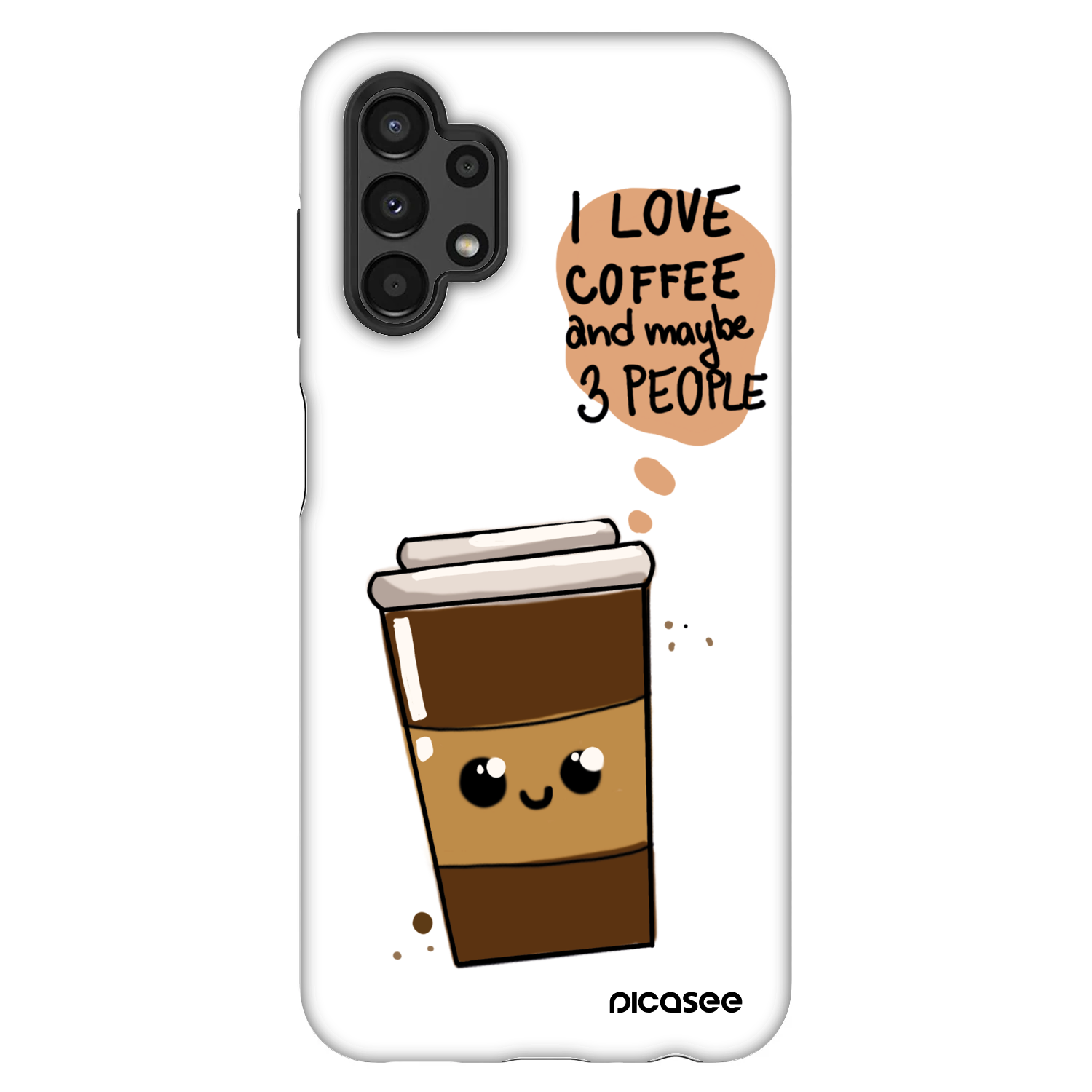 Picasee Fashion Case pre Samsung Galaxy A13 4G A135 - Cute coffee