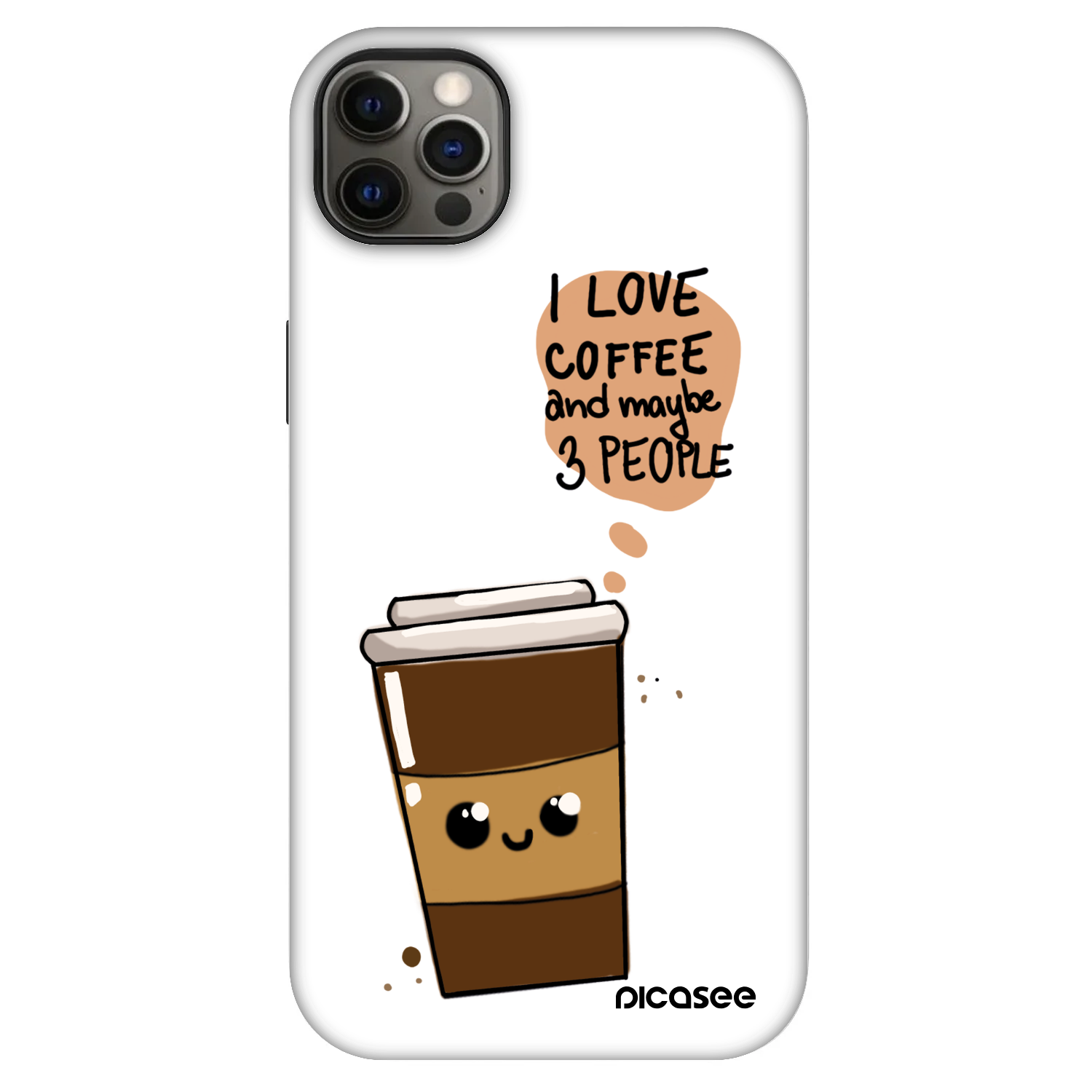 Picasee Fashion Case MagSafe pre Apple iPhone 12 Pro Max - Cute coffee