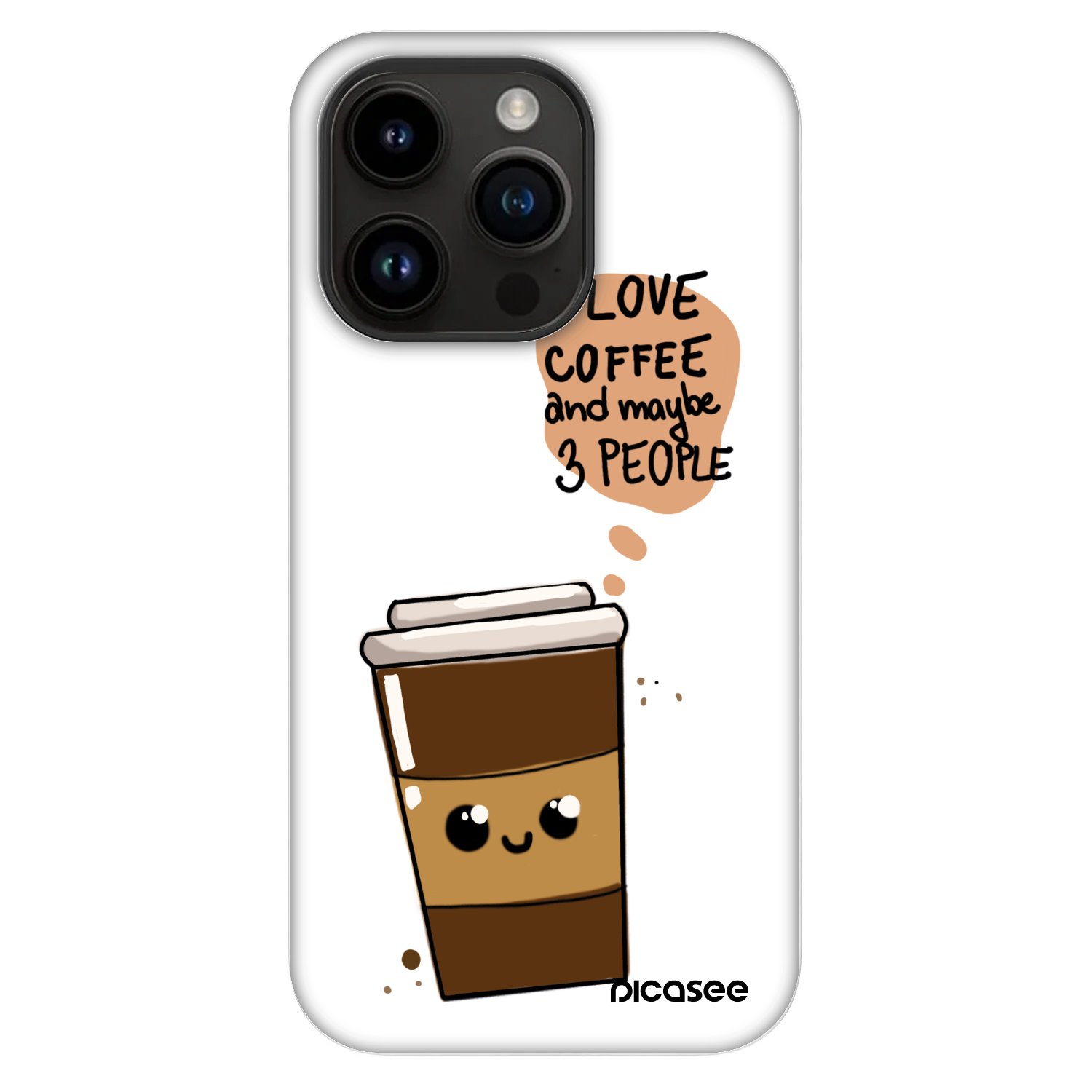 Picasee Fashion Case MagSafe pre Apple iPhone 14 Pro - Cute coffee