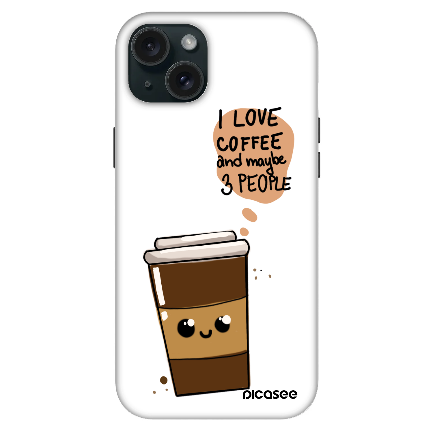Picasee Fashion Case MagSafe pre Apple iPhone 15 Plus - Cute coffee