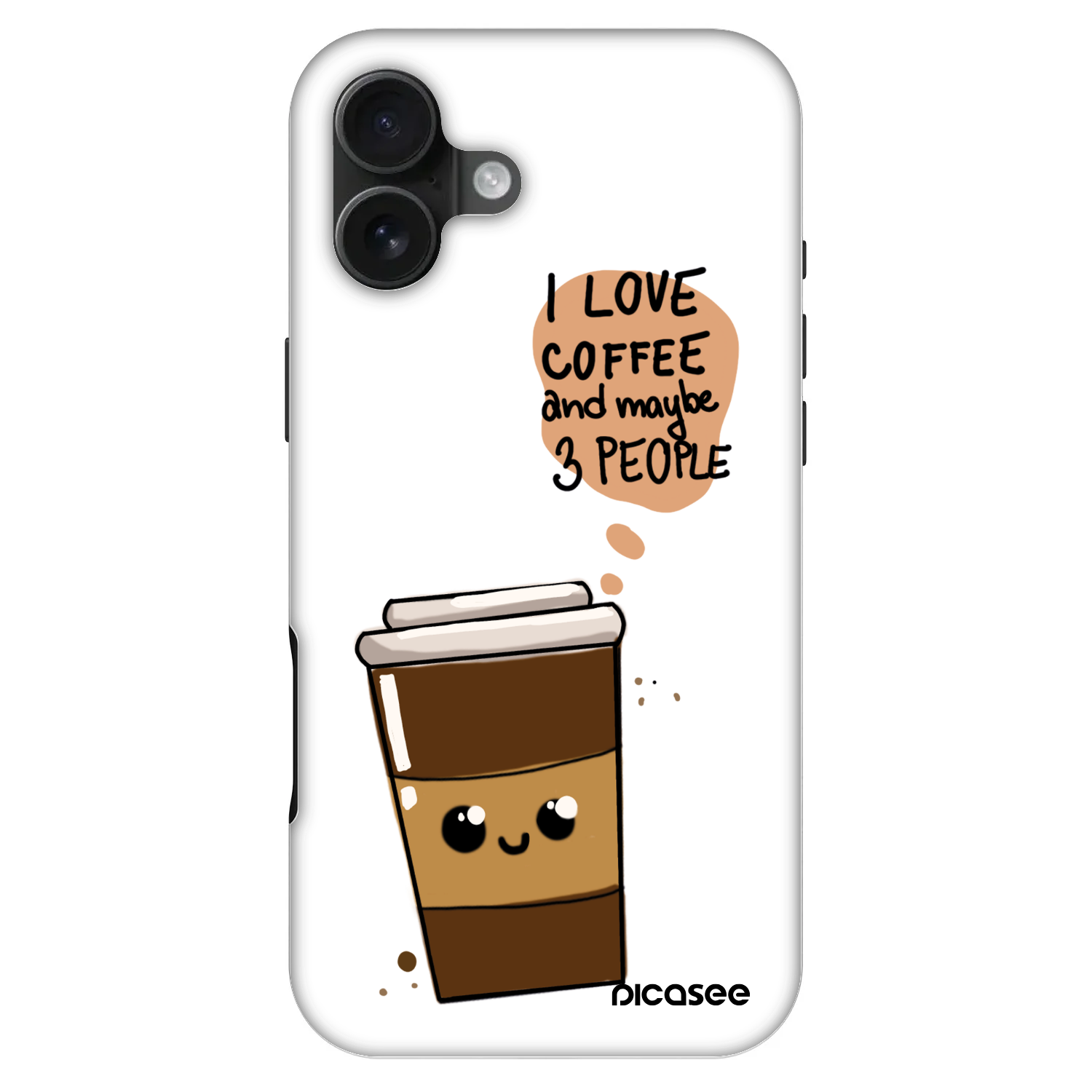 Picasee Fashion Case MagSafe pre Apple iPhone 16 Plus - Cute coffee