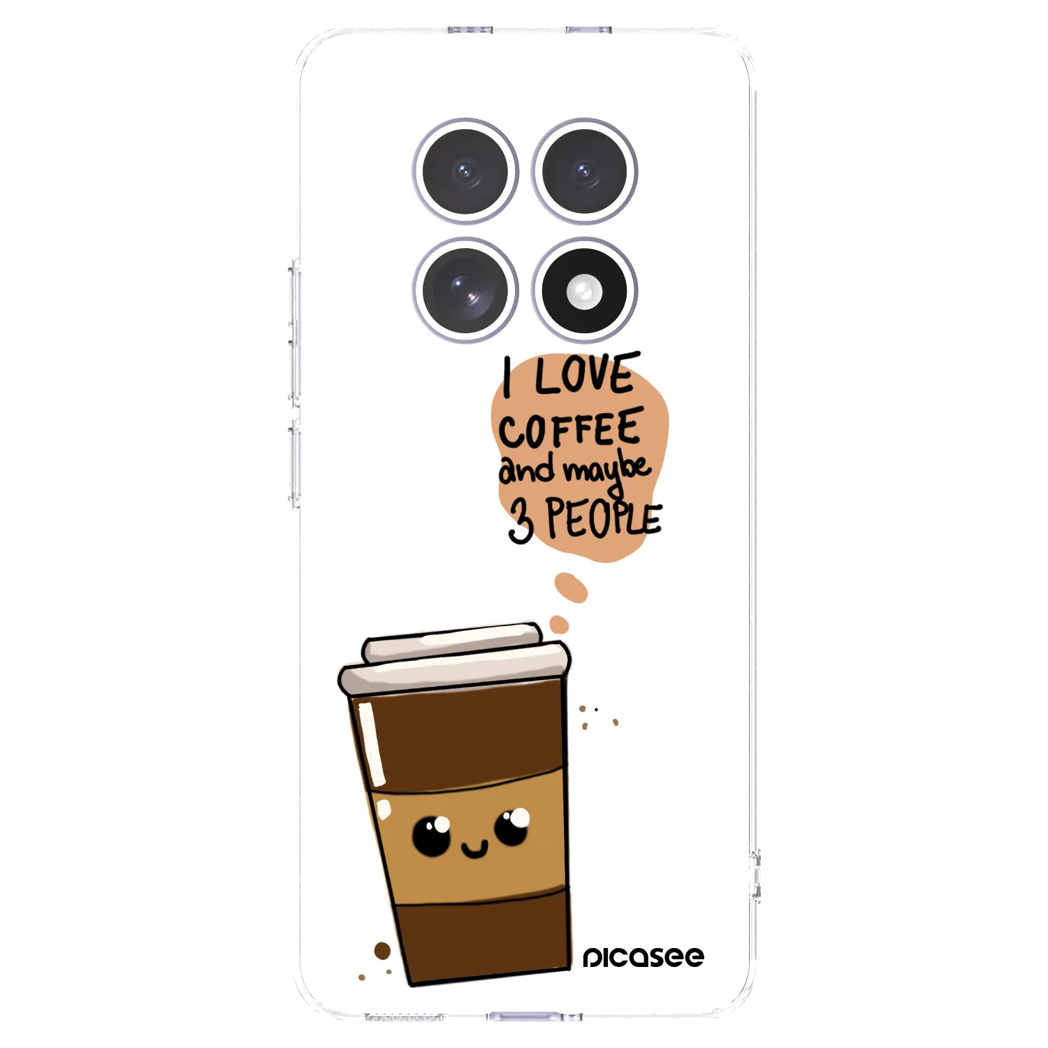 Picasee silikónový prehľadný obal pre Xiaomi Redmi Note 15 - Cute coffee